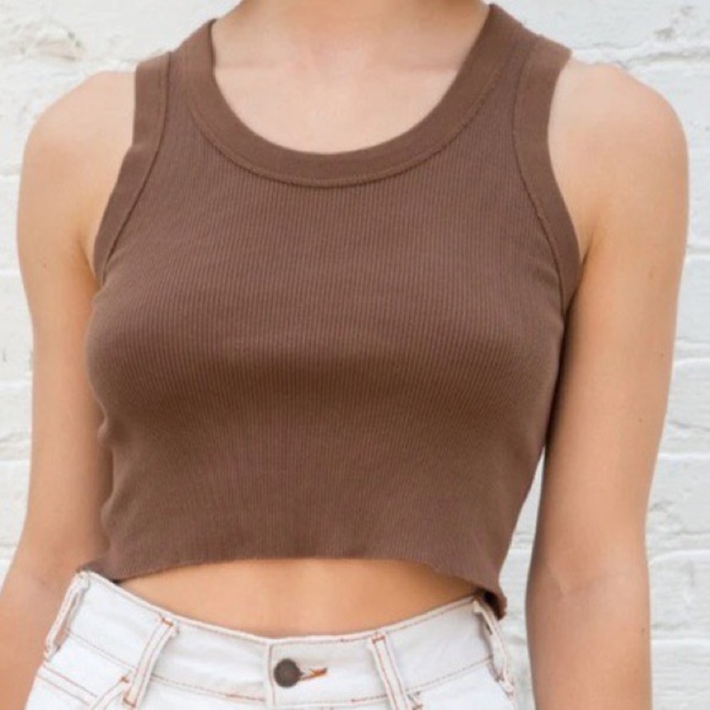 brandy melville brown connor tank top